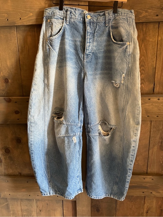 We The Free Denim - Free People We The Free Good Luck Mid Rise Barrel Jeans
